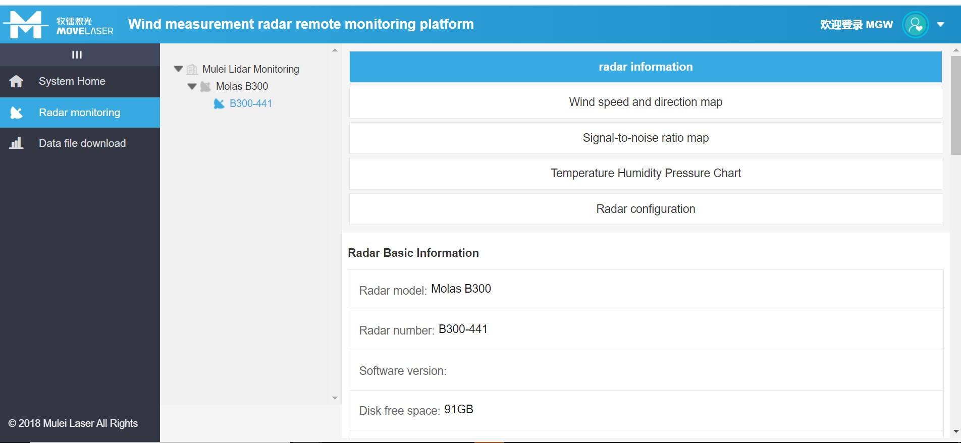 Remote Monitoring Page