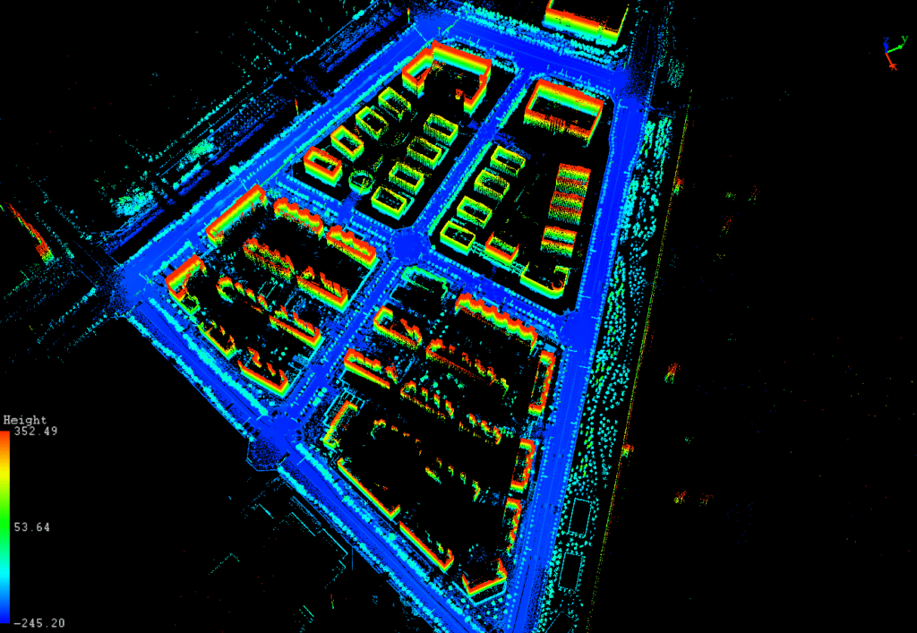data sample for mobile lidar scanner / mobile laser scanner / mobile laser scanning system