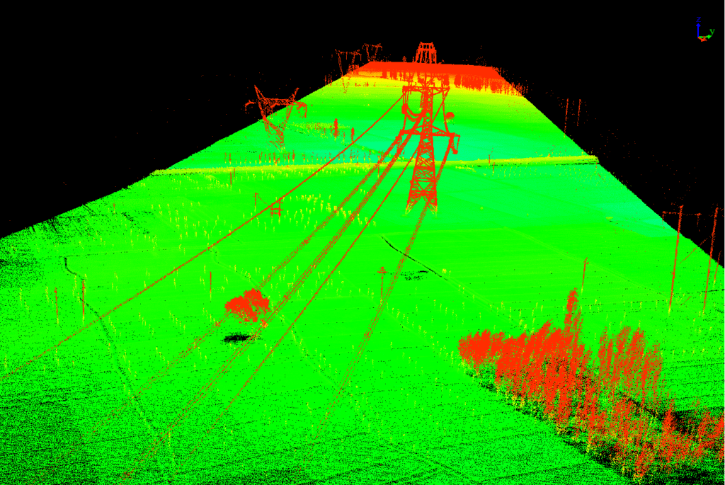 LiAir 50N Data Sample - Powerline Inspection - LiDAR FOR DRONE