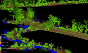 lidar powreline survey classified point cloud