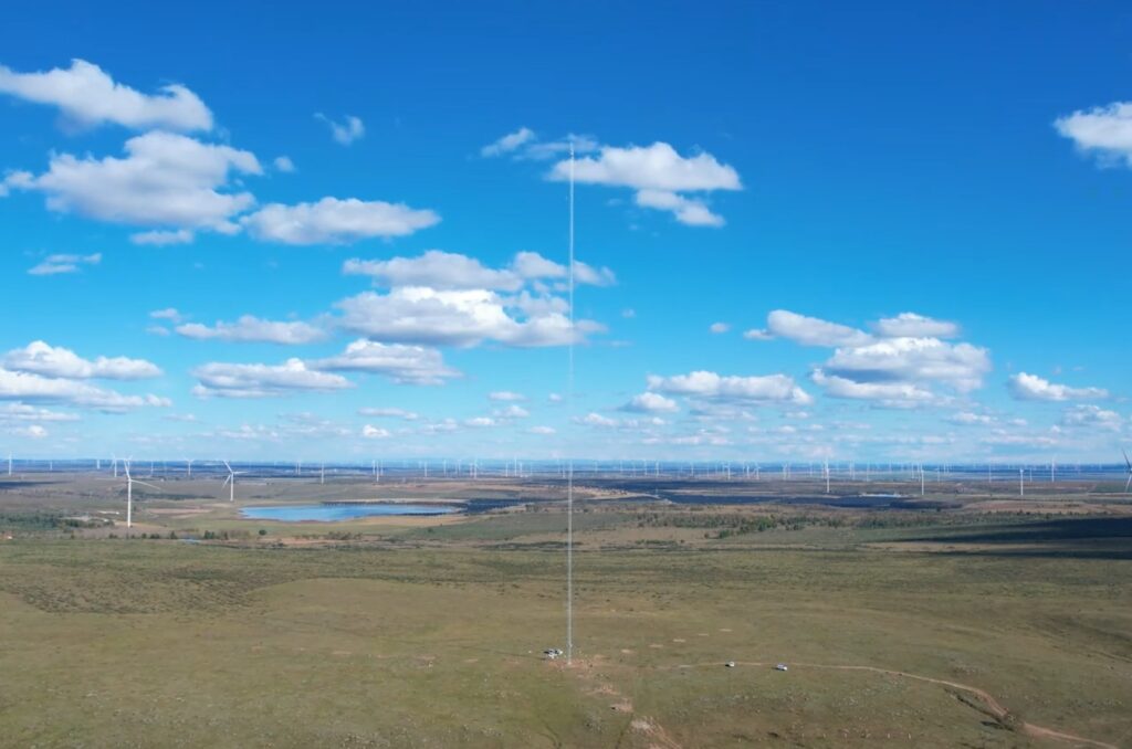 Met-mast wind monitoring wind sensor