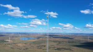 Met-mast wind monitoring wind sensor